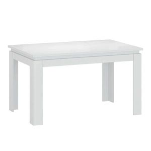 KONDELA Rozkladací stôl, biela, 135-184x86 cm, LINDY vyobraziť