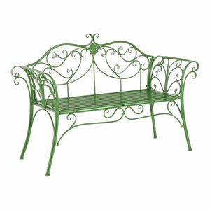 KONDELA Záhradná lavička, zelená, ETELIA vyobraziť