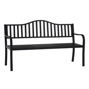 KONDELA Záhradná lavička so stolíkom, čierna, DAGNO vyobraziť