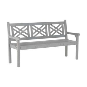 KONDELA Drevená záhradná lavička, sivá, 150 cm, FABLA vyobraziť