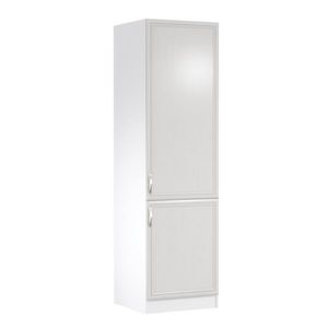KONDELA Kuchynská skrinka na vstavanú chladničku D60ZL, pravá, biela/sosna Andersen, SICILIA vyobraziť