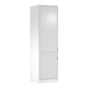 KONDELA Kuchynská skrinka na vstavanú chladničku D60ZL, ľavá, biela/sosna Andersen, SICILIA vyobraziť