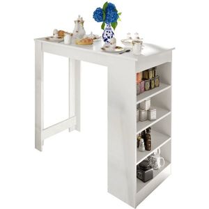 KONDELA Barový stôl, biela, 117x57 cm, AUSTEN vyobraziť