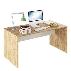 KONDELA Písací stôl, dub artisan/biela, RIOMA TYP 16 vyobraziť