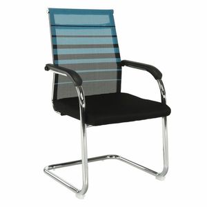 KONDELA Zasadacia stolička, modrá/čierna, ESIN vyobraziť