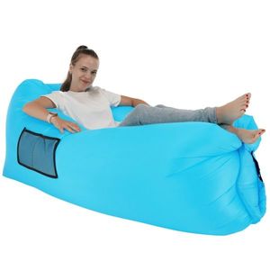 KONDELA Nafukovací sedací vak/lazy bag, modrá, LEBAG vyobraziť