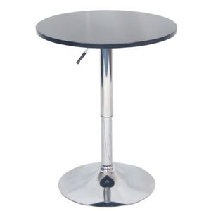 KONDELA Barový stôl s nastaviteľnou výškou, čierna, priemer 60 cm, BRANY 2 NEW vyobraziť