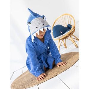 Detský župan "žralok" z bavlneného froté 340 g/m2 vyobraziť