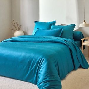 Jednofarebná saténová posteľná bielizeň vyobraziť