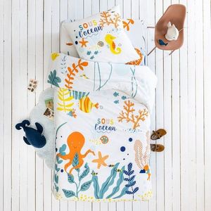 Detská bavlnená posteľná bielizeň Marius s potlačou oceánu vyobraziť