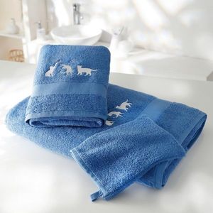 Froté súprava kúpeľňového textilu s výšivkou mačky vyobraziť