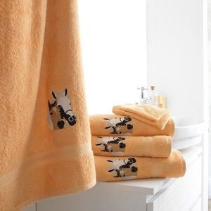 Froté kúpeľňový textil s výšivkou koní vyobraziť