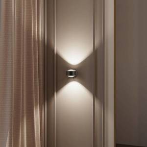 Top Light Puk! 120 Wall LED svetlá šošovky číre hnedá/chróm vyobraziť
