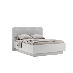Dvoulůžková postel Megy 160x200 se zvedacím roštem šedá vyobraziť