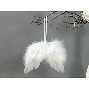 Anjelské krídla z peria 18 x 16 cm biela, sada 12 ks vyobraziť