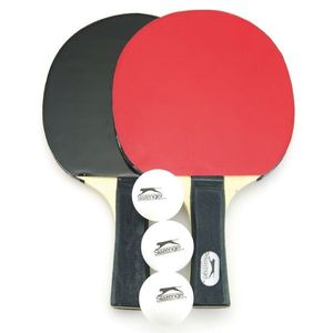 Sada stolní tenis/ping pong dřevěná 24cm s míčky v pouzdře vyobraziť