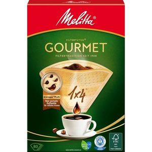 Melitta Gourmet 1x4 80 ks kávové filtre vyobraziť