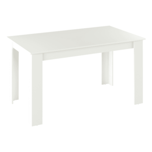 Jedálenský stôl, biela, 140x80 cm, GENERAL NEW vyobraziť