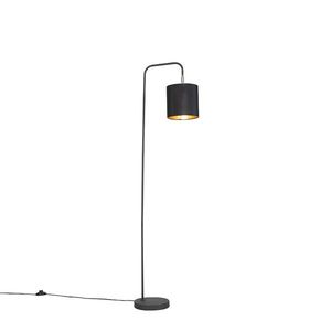 Moderná stojaca lampa čierna - Lofty vyobraziť
