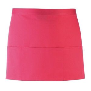 Premier Workwear Krátka čašnícka zástera s vreckami - Hot pink vyobraziť