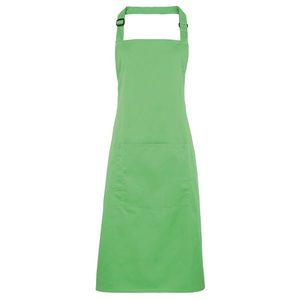Premier Workwear Kuchynská zástera s náprsenkou a vreckom - Apple green vyobraziť