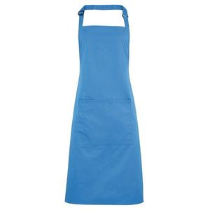 Premier Workwear Kuchynská zástera s náprsenkou a vreckom - Safírová modrá vyobraziť