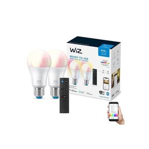 WiZ SADA 2x LED RGBW Stmievateľná žiarovka A60 E27/8, 5W/230V 2200-6500K Wi-Fi+DO - WiZ vyobraziť
