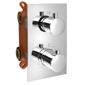 SAPHO - KIMURA Podomietková sprchová termostatická batéria, box, 2 výstupy, chróm KU382 vyobraziť