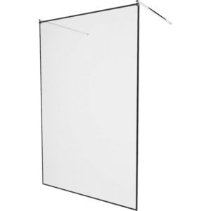 MEXEN/S - KIOTO samostatne stojaca sprchová zástena 100 x 200, transparent/čierna vzor 8 mm, chróm 800-100-002-01-70 vyobraziť