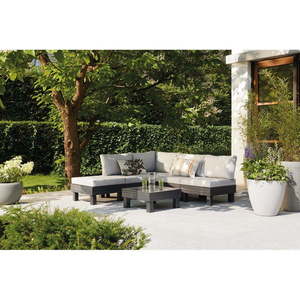 Sivá záhradná lounge súprava pre 4 osoby Cantara – Keter vyobraziť