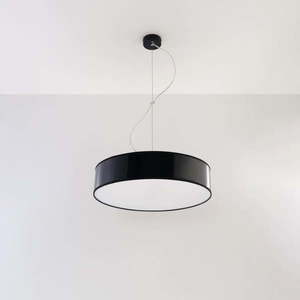 Čierne závesné svietidlo ø 45 cm Atis – Nice Lamps vyobraziť