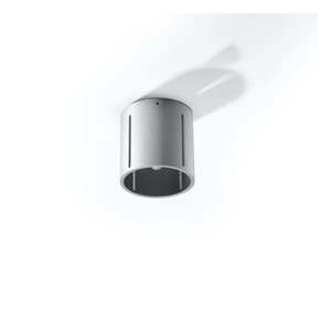 Sivé stropné svietidlo s kovovým tienidlom Vulco – Nice Lamps vyobraziť