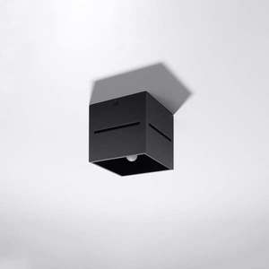 Čierne stropné svietidlo s kovovým tienidlom 10x10 cm Lorum – Nice Lamps vyobraziť