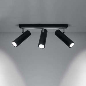 Čierne stropné svietidlo 6x45 cm Mira – Nice Lamps vyobraziť
