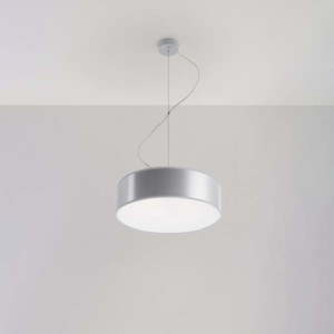 Sivé závesné svietidlo ø 35 cm Atis – Nice Lamps vyobraziť