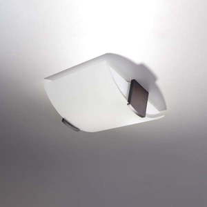 Biele stropné svietidlo so skleneným tienidlom 33x30 cm Eva – Nice Lamps vyobraziť
