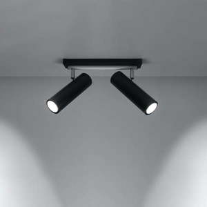 Čierne stropné svietidlo 6x30 cm Mira – Nice Lamps vyobraziť