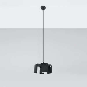 Čierne závesné svietidlo s kovovým tienidlom ø 24 cm Rossario – Nice Lamps vyobraziť