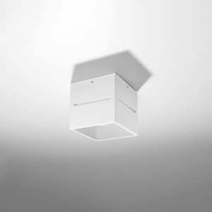 Biele stropné svietidlo s kovovým tienidlom 10x10 cm Lorum – Nice Lamps vyobraziť