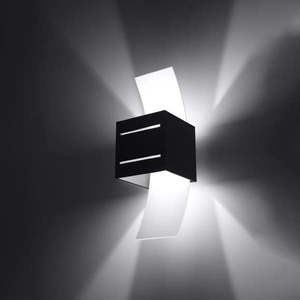 Čierne nástenné svietidlo Carlo – Nice Lamps vyobraziť