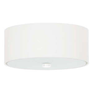 Biele stropné svietidlo s textilným tienidlom ø 30 cm Herra – Nice Lamps vyobraziť
