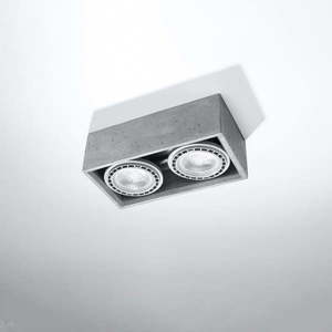 Sivé stropné svietidlo 14x27 cm Postiga – Nice Lamps vyobraziť