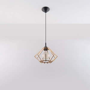 Závesné svietidlo v prírodnej farbe s dreveným tienidlom ø 27, 5 cm Toranja – Nice Lamps vyobraziť