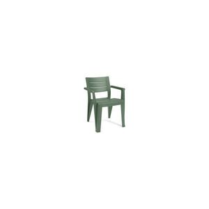 Zelená plastová záhradná stolička Julie – Keter vyobraziť