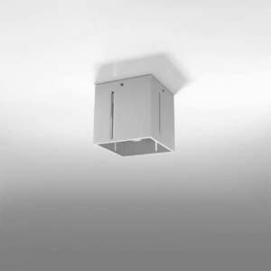Sivé stropné svietidlo s kovovým tienidlom 10x10 cm Pax – Nice Lamps vyobraziť