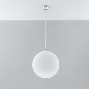 Biele závesné svietidlo so skleneným tienidlom ø 40 cm Bianco – Nice Lamps vyobraziť