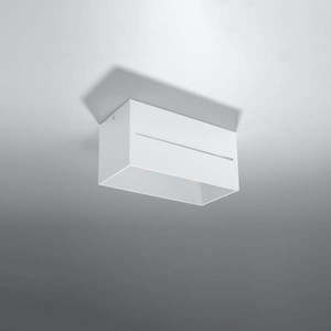 Biele stropné svietidlo s kovovým tienidlom 10x20 cm Lorum – Nice Lamps vyobraziť