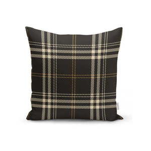 Čierno-béžová dekoratívna obliečka na vankúš Minimalist Cushion Covers Flannel, 45 x 45 cm vyobraziť