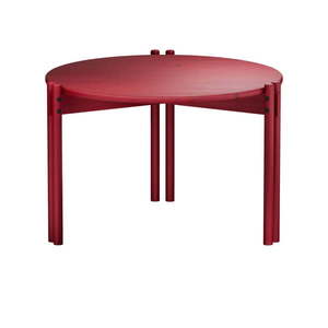 Červený okrúhly konferenčný stolík z borovicového dreva ø 60 cm Sticks – Karup Design vyobraziť