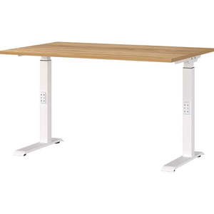 Pracovný stôl s nastaviteľnou výškou s doskou v dekore duba Downey – Germania vyobraziť